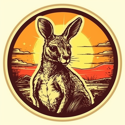 Kangaroo Vinyl Decal Sticker for Car, Laptop, Tumbler and more # 001712