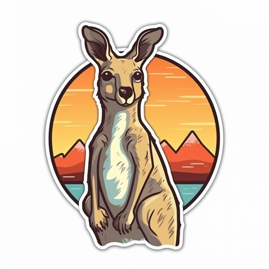Kangaroo Vinyl Decal Sticker for Car, Laptop, Tumbler and more # 001707