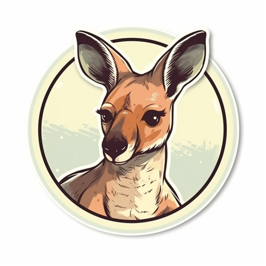 Kangaroo Vinyl Decal Sticker for Car, Laptop, Tumbler and more # 001713