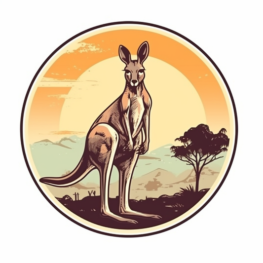 Kangaroo Vinyl Decal Sticker for Car, Laptop, Tumbler and more # 001708