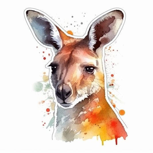 Kangaroo Vinyl Decal Sticker for Car, Laptop, Tumbler and more # 001716