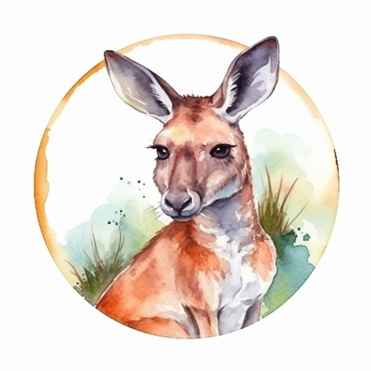 Kangaroo Vinyl Decal Sticker for Car, Laptop, Tumbler and more # 001717