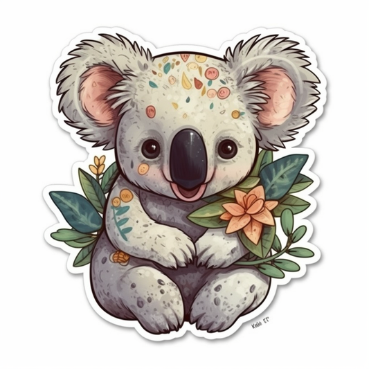 Koala Vinyl Decal Sticker for Car, Laptop, Tumbler and more # 00799