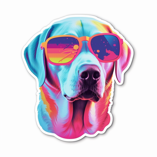 Labrador Retriever Dog Vinyl Decal Sticker for Car, Laptop, Tumbler and more # 004009