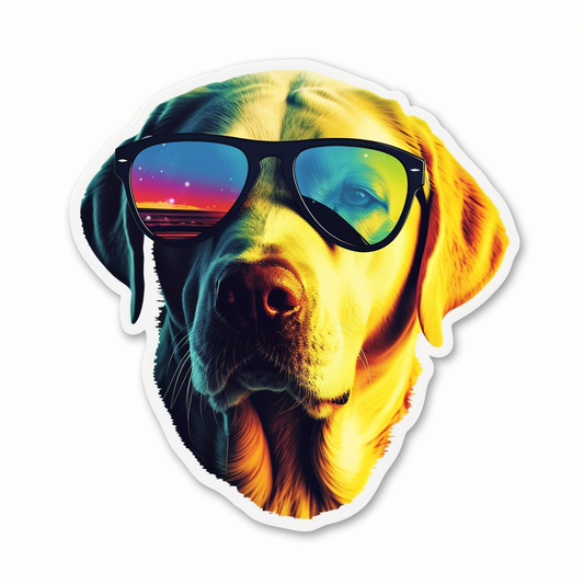 Labrador Retriever Dog Vinyl Decal Sticker for Car, Laptop, Tumbler and more # 004027