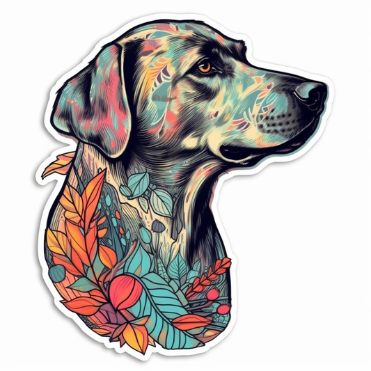 Labrador Retriever Dog Vinyl Decal Sticker for Car, Laptop, Tumbler and more # 004022