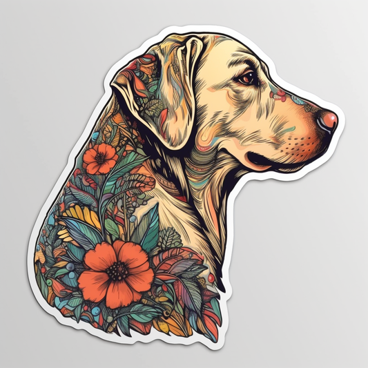 Labrador Retriever Dog Vinyl Decal Sticker for Car, Laptop, Tumbler and more # 004012