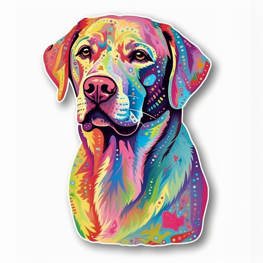 Labrador Retriever Dog Vinyl Decal Sticker for Car, Laptop, Tumbler and more # 004035