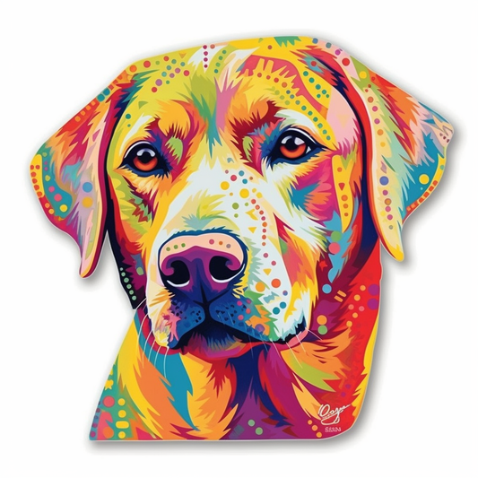 Labrador Retriever Dog Vinyl Decal Sticker for Car, Laptop, Tumbler and more # 004032