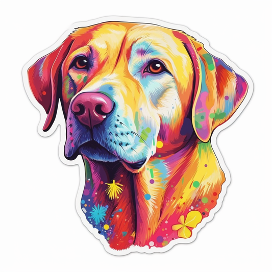Labrador Retriever Dog Vinyl Decal Sticker for Car, Laptop, Tumbler and more # 004036