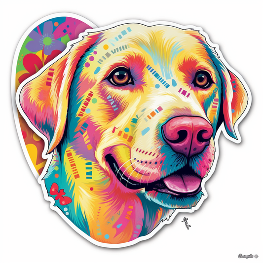 Labrador Retriever Dog Vinyl Decal Sticker for Car, Laptop, Tumbler and more # 004029