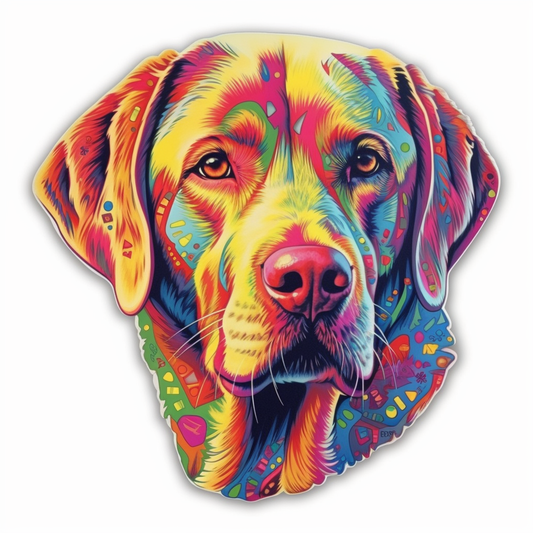 Labrador Retriever Dog Vinyl Decal Sticker for Car, Laptop, Tumbler and more # 004039