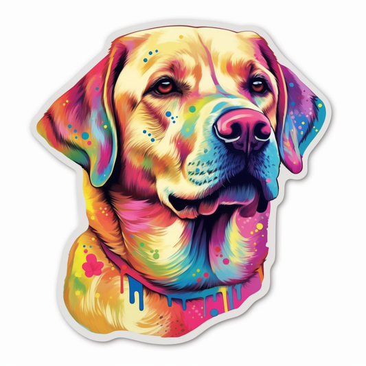 Labrador Retriever Dog Vinyl Decal Sticker for Car, Laptop, Tumbler and more # 004041