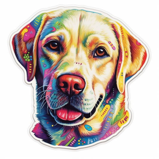 Labrador Retriever Dog Vinyl Decal Sticker for Car, Laptop, Tumbler and more # 004040