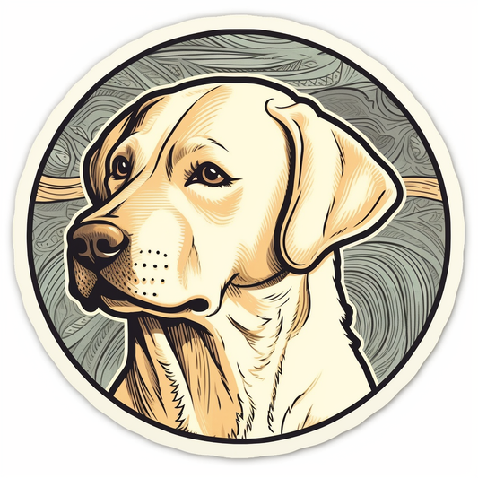 Labrador Retriever Dog Vinyl Decal Sticker for Car, Laptop, Tumbler and more # 004016
