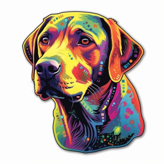 Labrador Retriever Dog Vinyl Decal Sticker for Car, Laptop, Tumbler and more # 004044