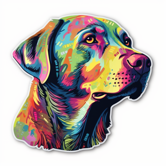 Labrador Retriever Dog Vinyl Decal Sticker for Car, Laptop, Tumbler and more # 004047