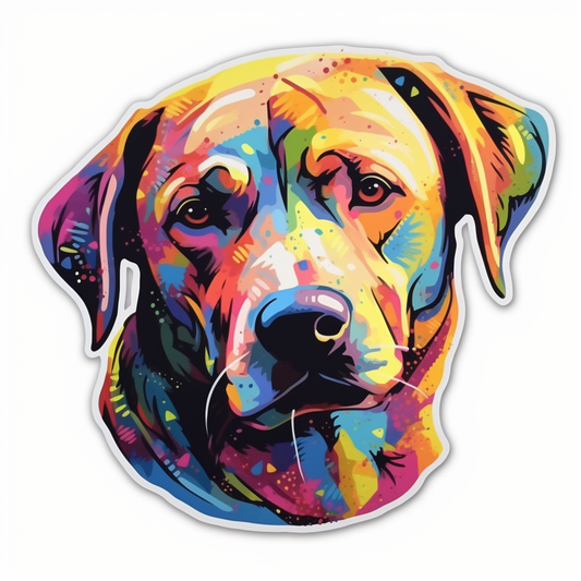 Labrador Retriever Dog Vinyl Decal Sticker for Car, Laptop, Tumbler and more # 004043