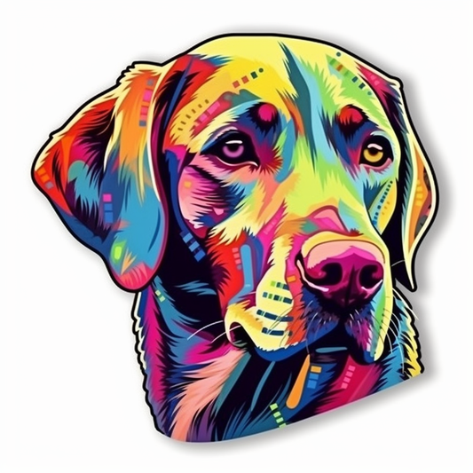 Labrador Retriever Dog Vinyl Decal Sticker for Car, Laptop, Tumbler and more # 004046