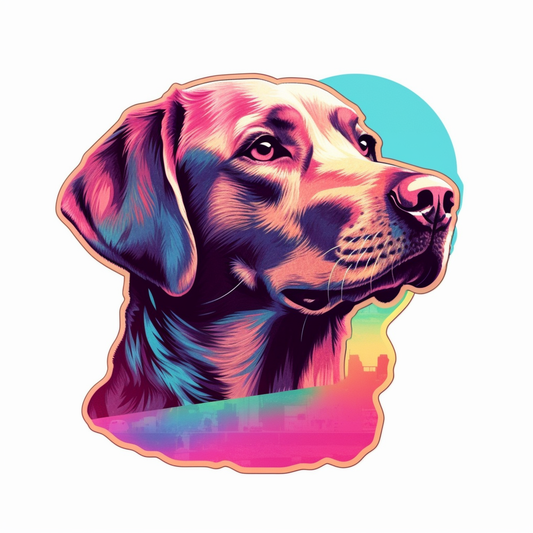 Labrador Retriever Dog Vinyl Decal Sticker for Car, Laptop, Tumbler and more # 004050