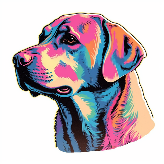 Labrador Retriever Dog Vinyl Decal Sticker for Car, Laptop, Tumbler and more # 004051