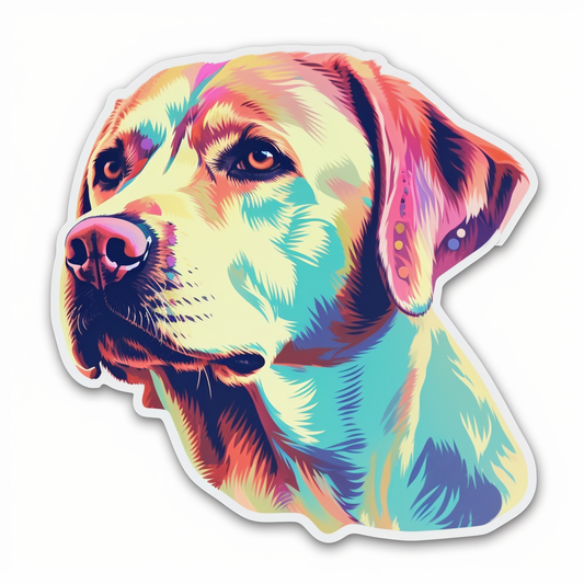 Labrador Retriever Dog Vinyl Decal Sticker for Car, Laptop, Tumbler and more # 004008