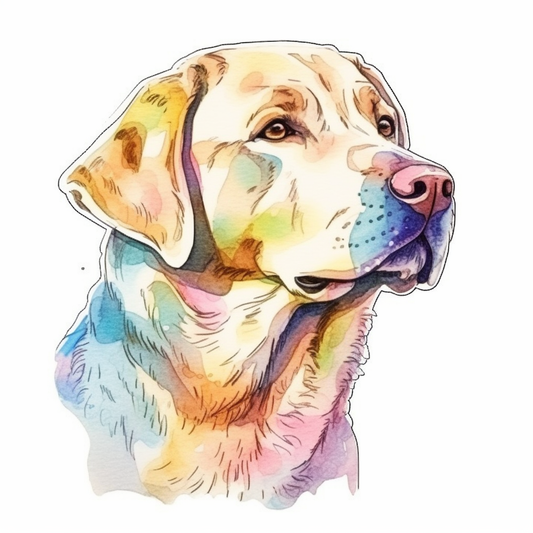 Labrador Retriever Dog Vinyl Decal Sticker for Car, Laptop, Tumbler and more # 004019