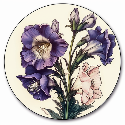 Larkspur Flower Vinyl Decal Sticker for Car, Laptop, Tumbler and more # 006159