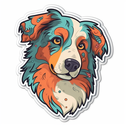 Australian Shepherd Dog Vinyl Decal Sticker for Car, Laptop, Tumbler and more # 003636