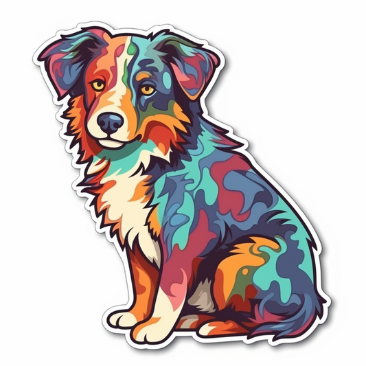 Australian Shepherd Dog Vinyl Decal Sticker for Car, Laptop, Tumbler and more # 003638