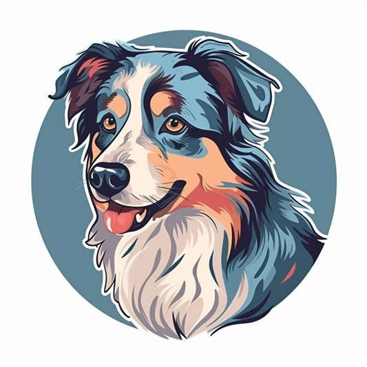 Australian Shepherd Dog Vinyl Decal Sticker for Car, Laptop, Tumbler and more # 003635