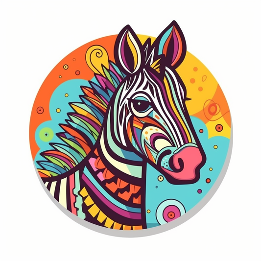 Zebra Vinyl Decal Sticker for Car, Laptop, Tumbler and more # 003797