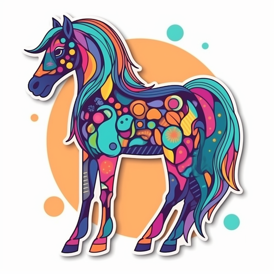 Horse Vinyl Decal Sticker for Car, Laptop, Tumbler and more # 00762