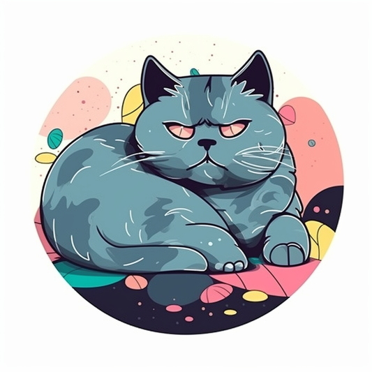 British Shorthair Cat Vinyl Decal Sticker for Car, Laptop, Tumbler and more # 00129