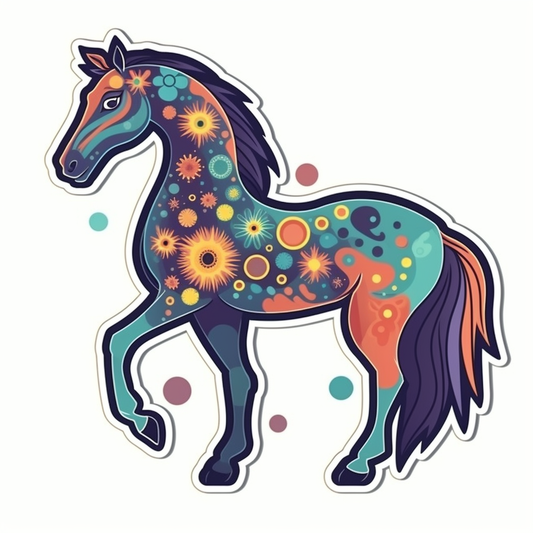 Horse Vinyl Decal Sticker for Car, Laptop, Tumbler and more # 00761