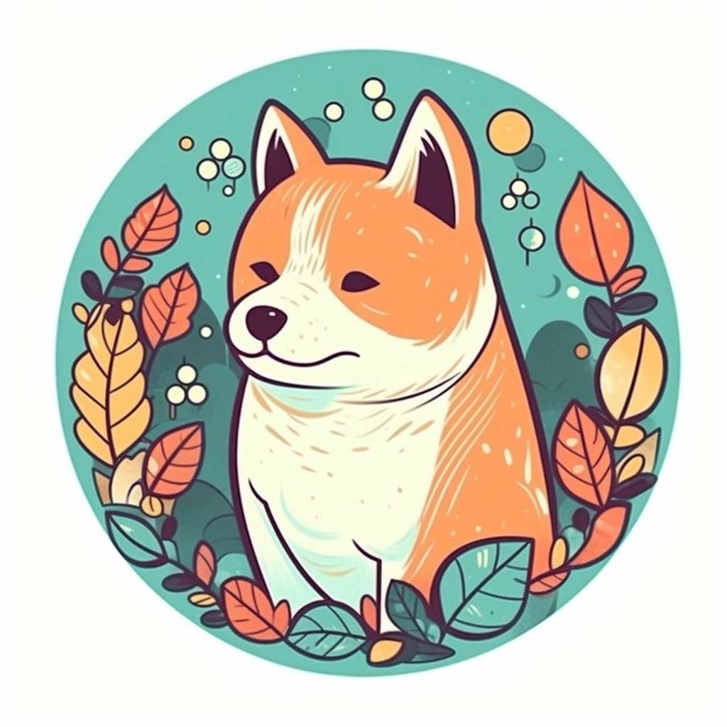 Shiba Inu Dog Vinyl Decal Sticker for Car, Laptop, Tumbler and more # 001599