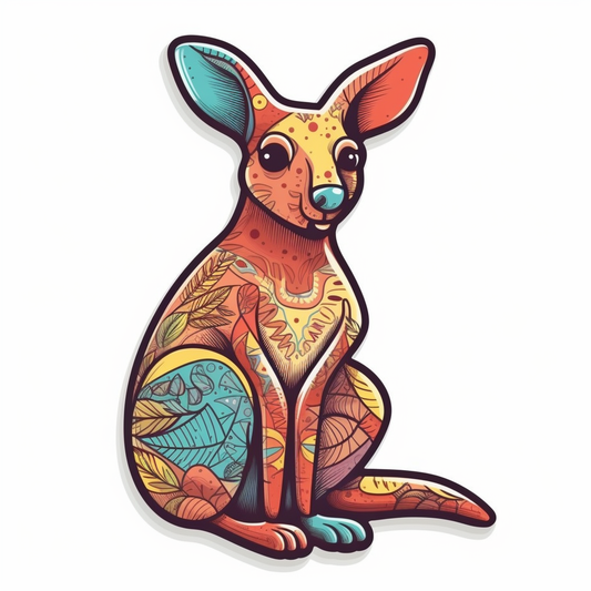 Kangaroo Vinyl Decal Sticker for Car, Laptop, Tumbler and more # 001722