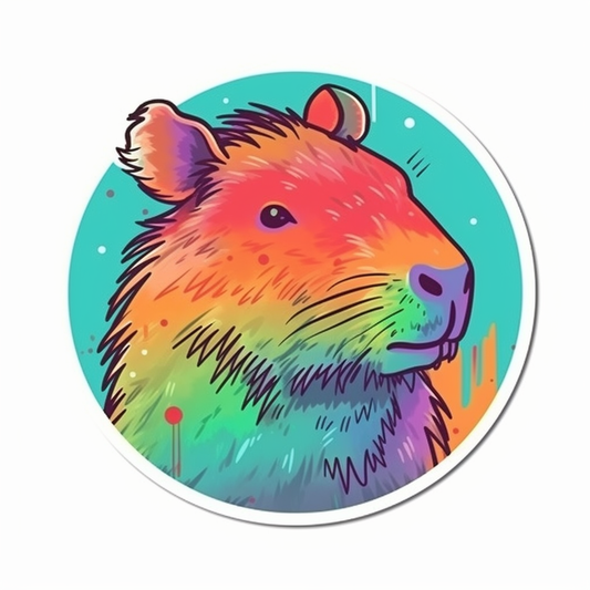 Capybara Vinyl Decal Sticker for Car, Laptop, Tumbler and more # 003511