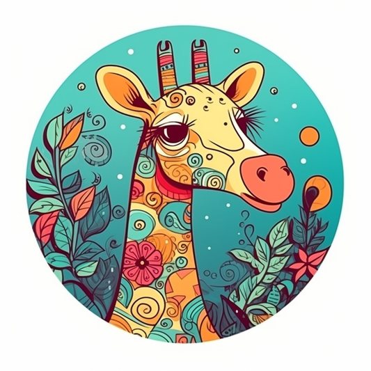 Giraffe Vinyl Decal Sticker for Car, Laptop, Tumbler and more # 001783
