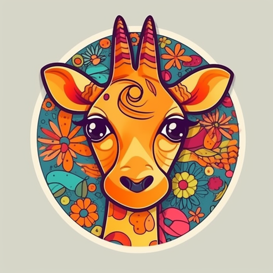Giraffe Vinyl Decal Sticker for Car, Laptop, Tumbler and more # 001782