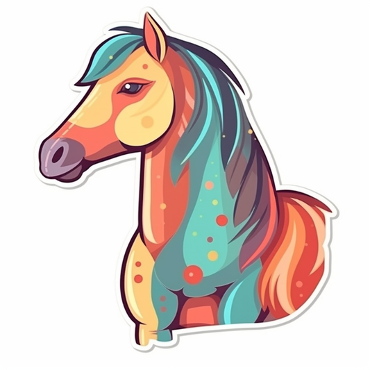 Horse Vinyl Decal Sticker for Car, Laptop, Tumbler and more # 00764