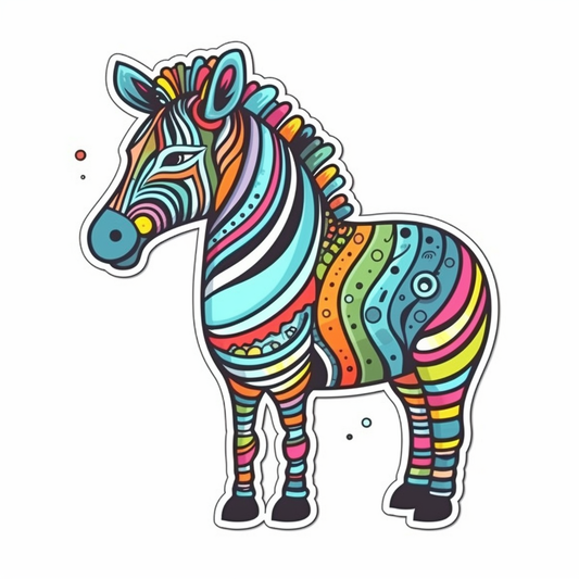Zebra Vinyl Decal Sticker for Car, Laptop, Tumbler and more # 003786