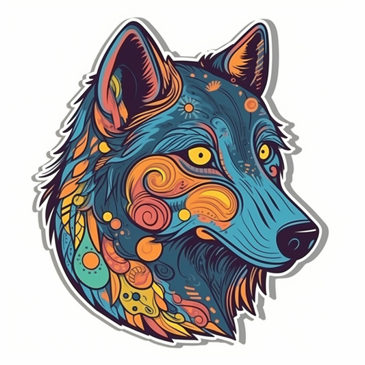 Wolf Vinyl Decal Sticker for Car, Laptop, Tumbler and more # 001812