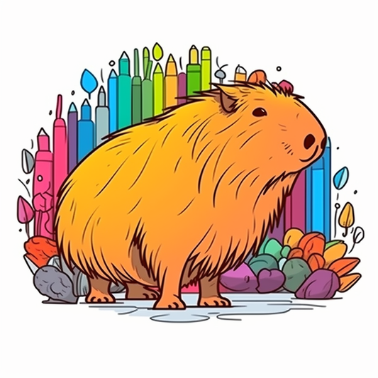 Capybara Vinyl Decal Sticker for Car, Laptop, Tumbler and more # 003514