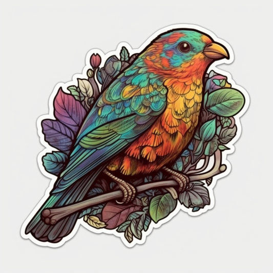 Love Bird Parrot Vinyl Decal Sticker for Car, Laptop, Tumbler and more # 003924