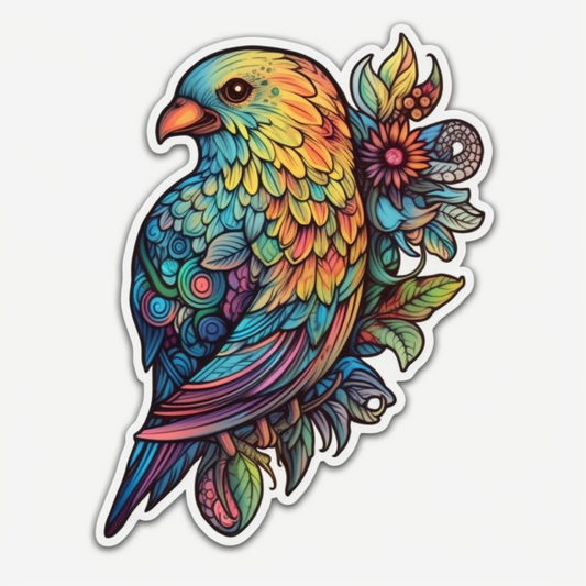 Love Bird Parrot Vinyl Decal Sticker for Car, Laptop, Tumbler and more # 003923