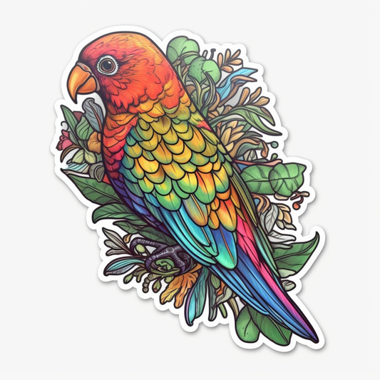 Love Bird Parrot Vinyl Decal Sticker for Car, Laptop, Tumbler and more # 003928
