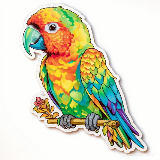 Love Bird Parrot Vinyl Decal Sticker for Car, Laptop, Tumbler and more # 003908