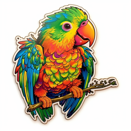 Love Bird Parrot Vinyl Decal Sticker for Car, Laptop, Tumbler and more # 003922
