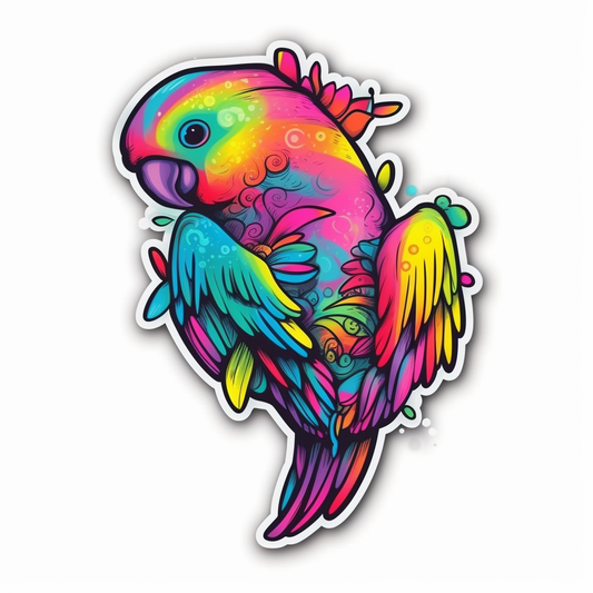 Love Bird Parrot Vinyl Decal Sticker for Car, Laptop, Tumbler and more # 003929